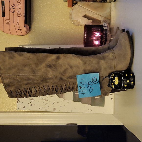 Fergalicious Shoes - Fergalicious Tinley boot in taupe, size 7, Idk if I worn these